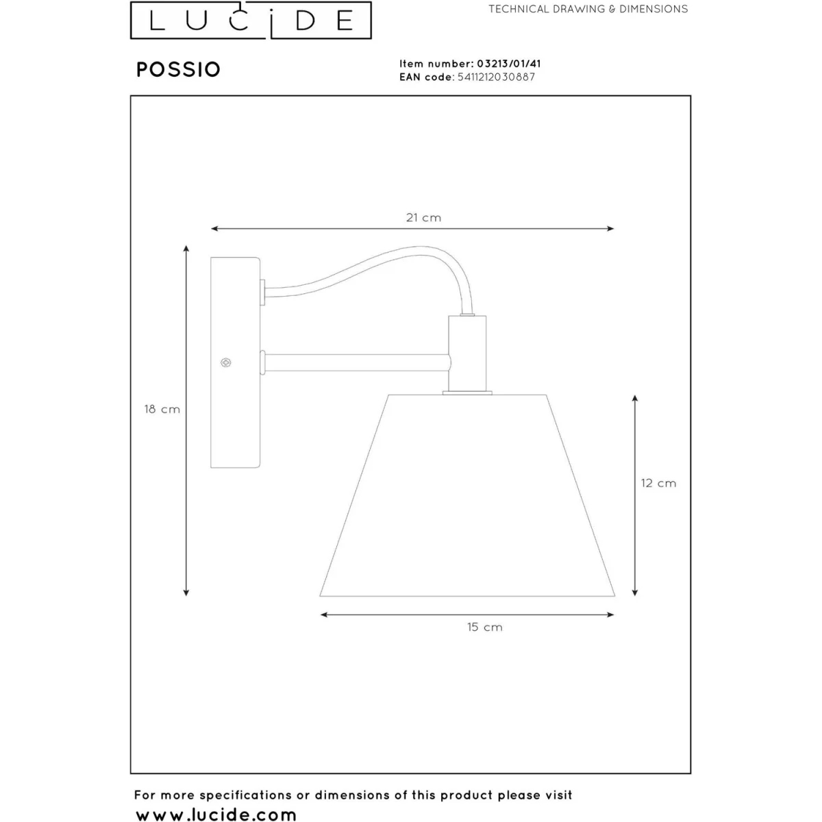 Possio Wall Light Brown - Brown – image 4