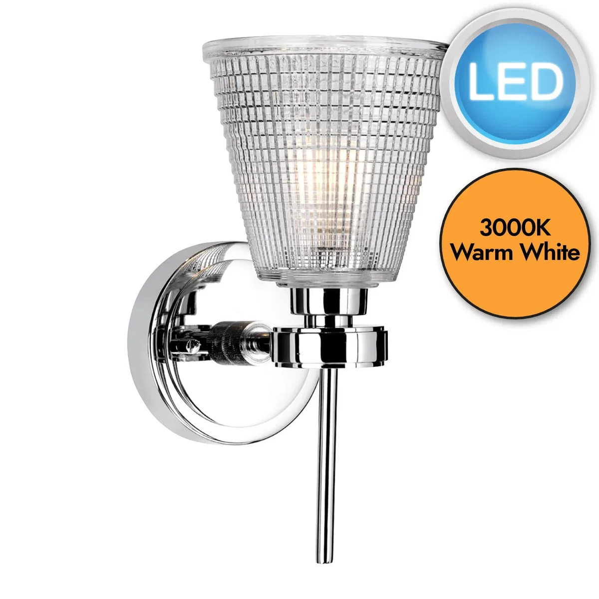 Gunnislake Wall Light Chrome - Chrome – image 2