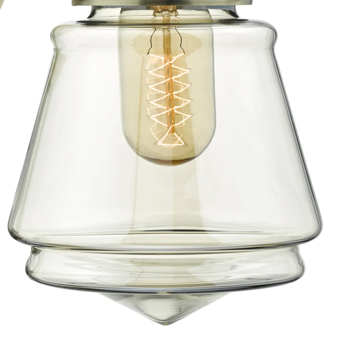 Curtis Wall Light Antique Brass Champagne Glass – image 2