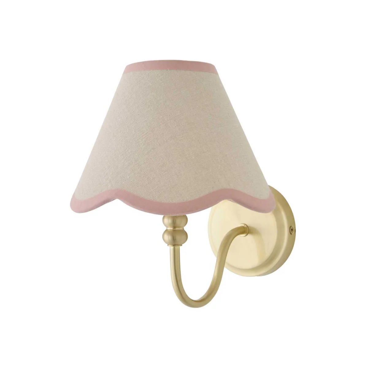 Binky Rechargeable Wall Light with Trim Scallop Shade - Rose Pink – image 2