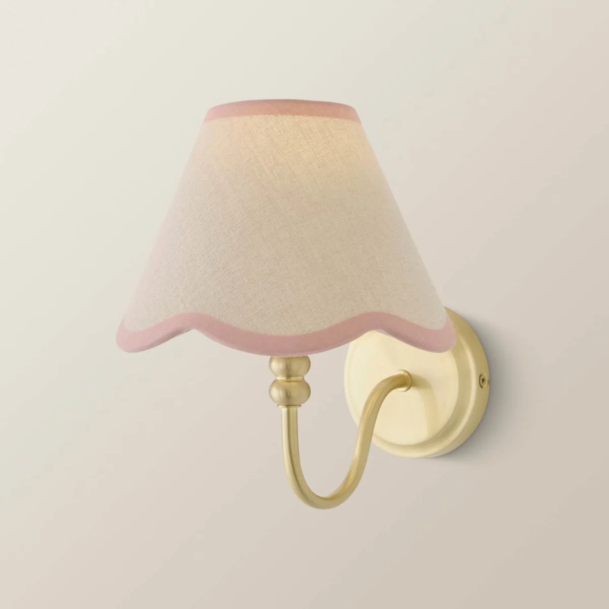 Binky Rechargeable Wall Light with Trim Scallop Shade - Rose Pink – image 4