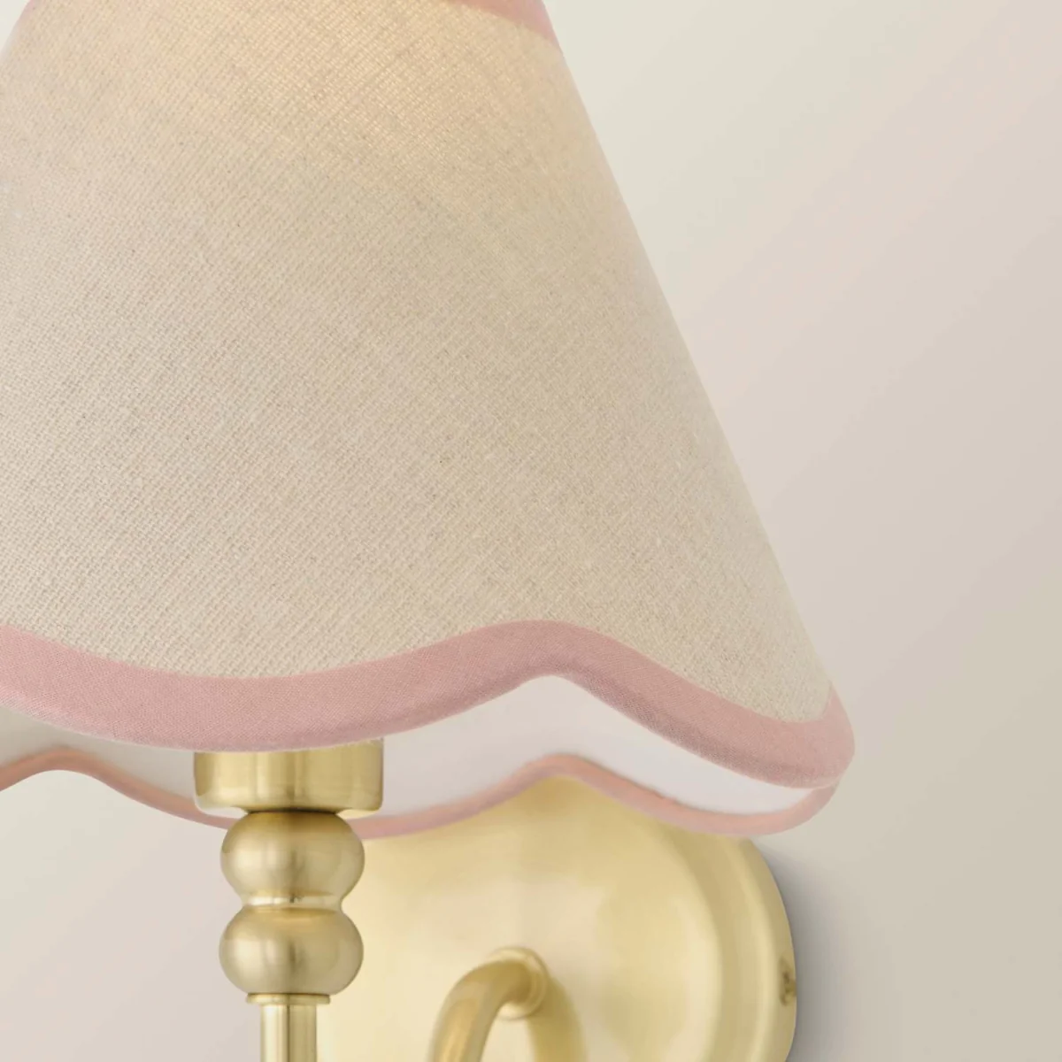 Binky Rechargeable Wall Light with Trim Scallop Shade - Rose Pink – image 5