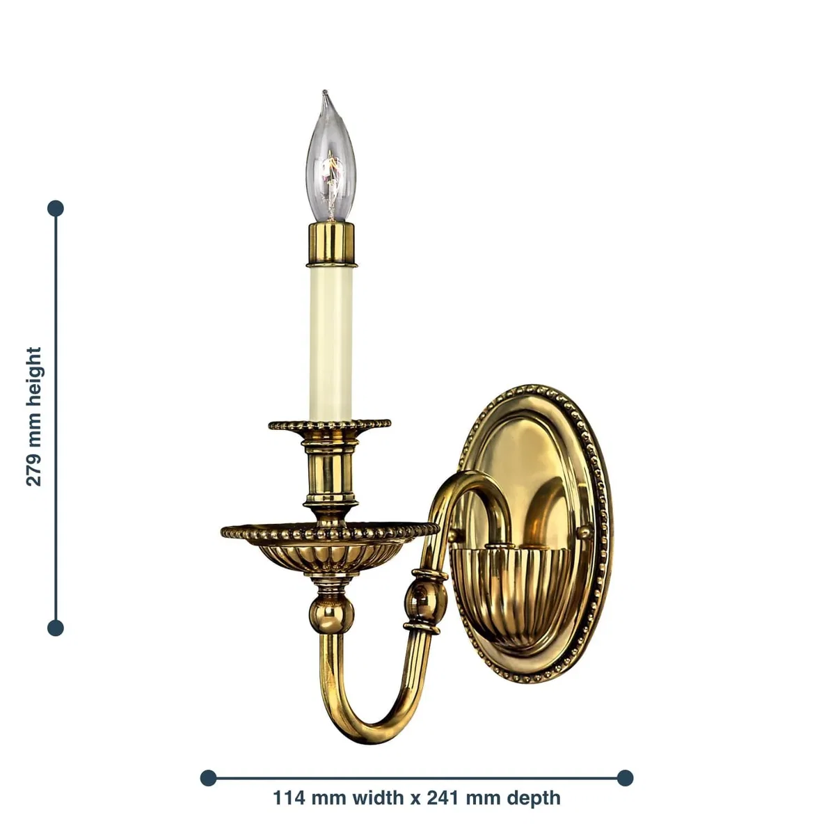 Cambridge Wall Light Brass - Brass – image 3