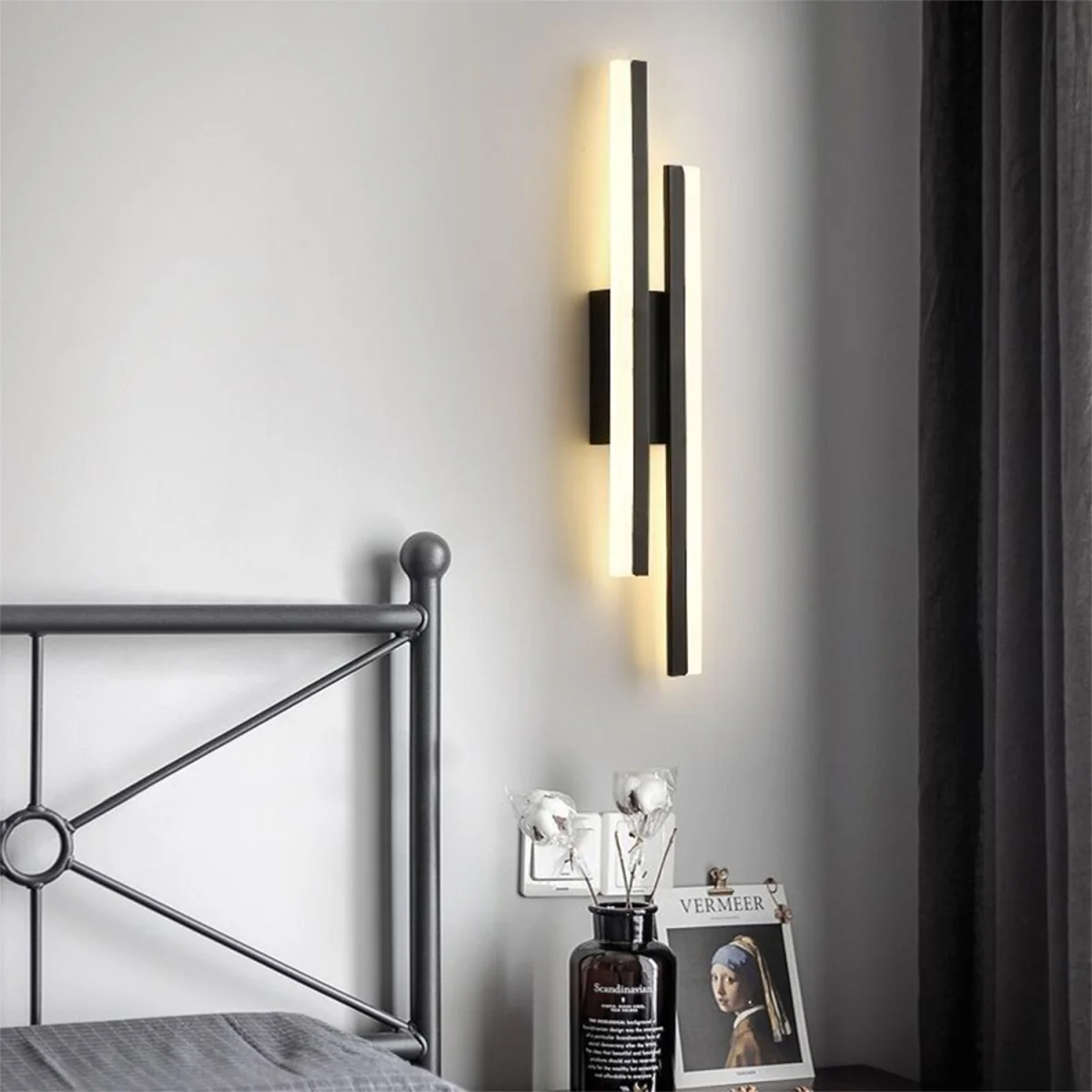 Wall LED Sconce Indoor Black - Black – image 2