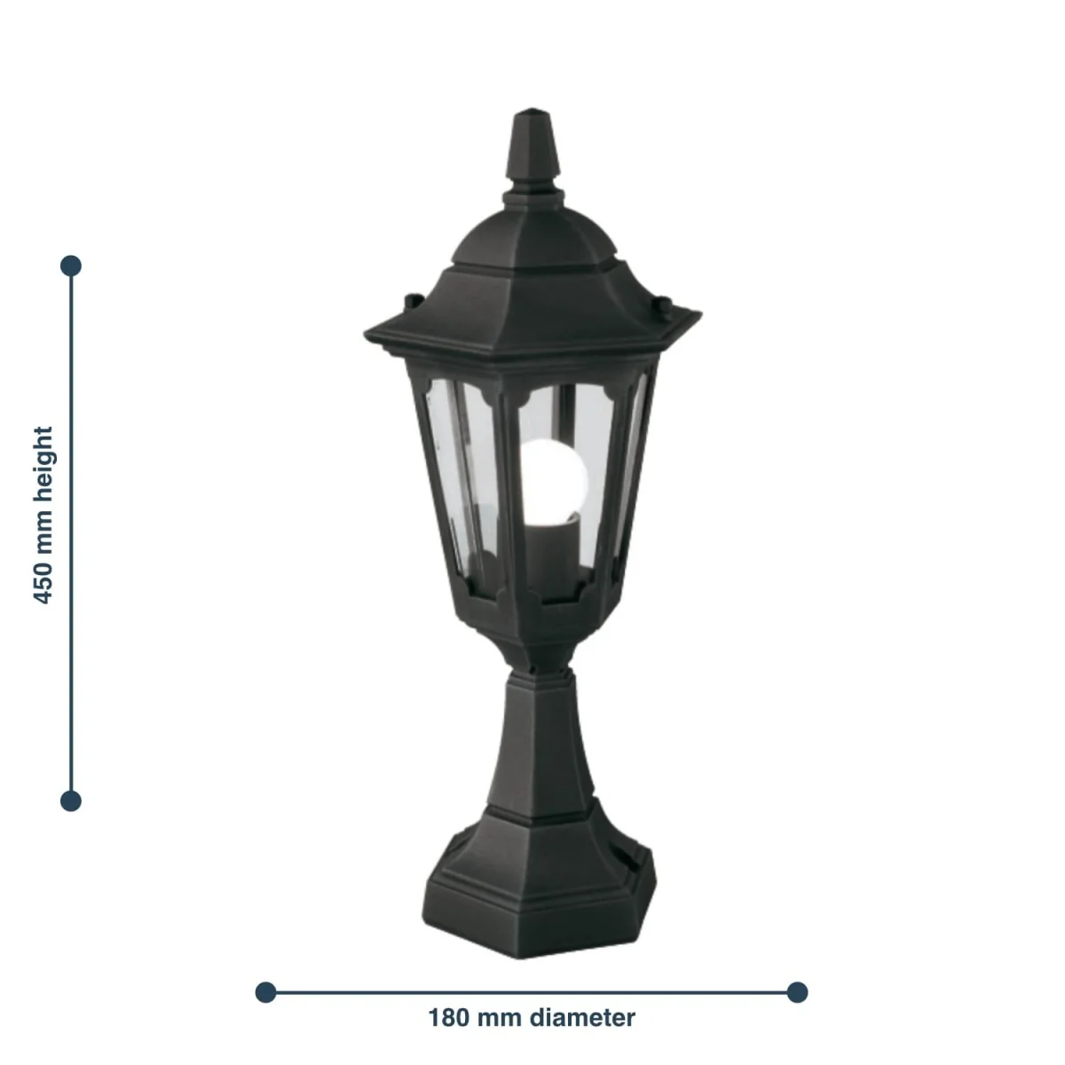 Parish Pedestal Light Black - Black – image 4