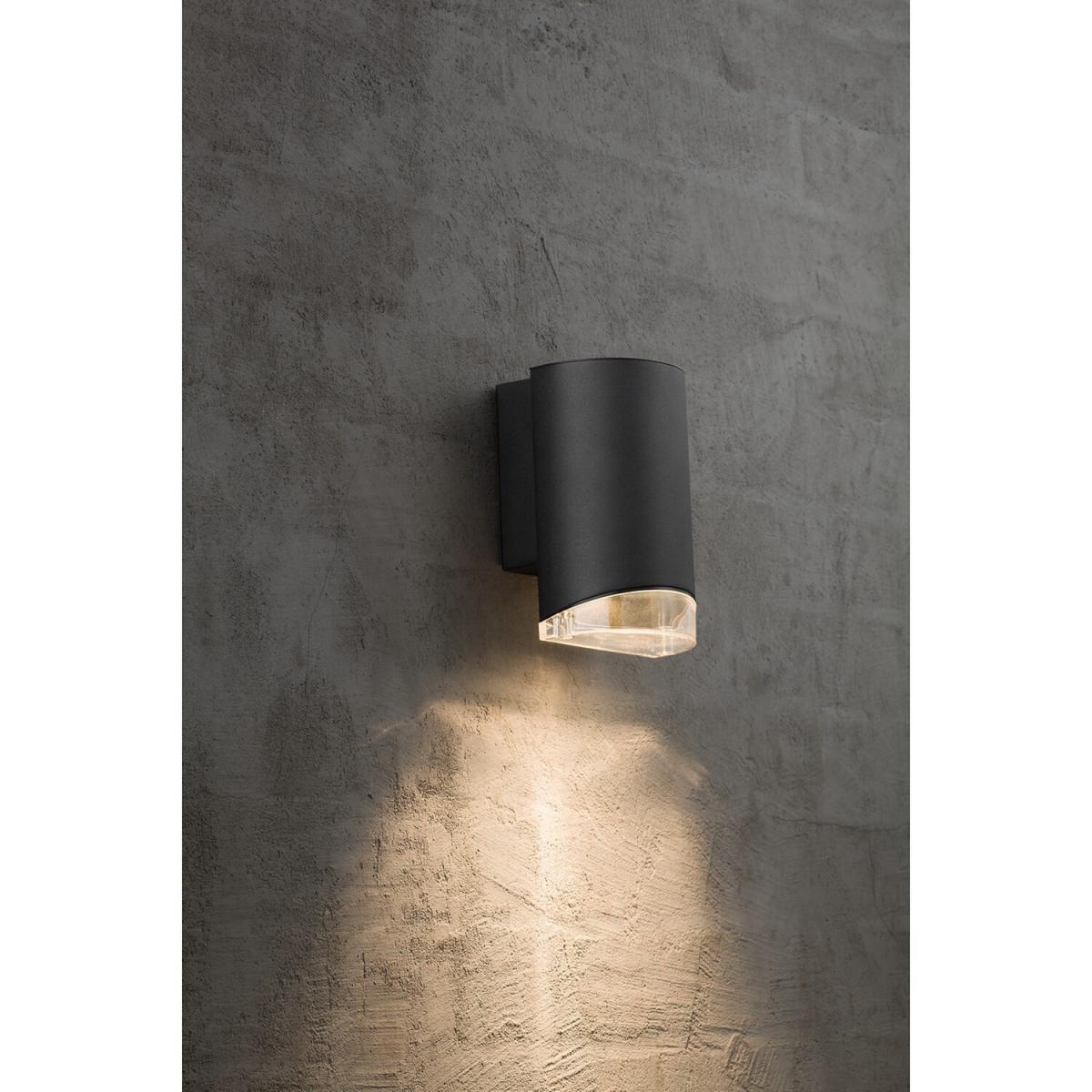 Arn Outdoor Modern Wall Lamp Black GU10 IP44 - Black / 17.5cm – image 2