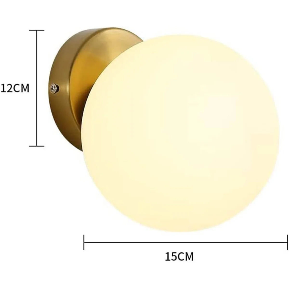 Wall Light Gold Glass - Gold – image 2