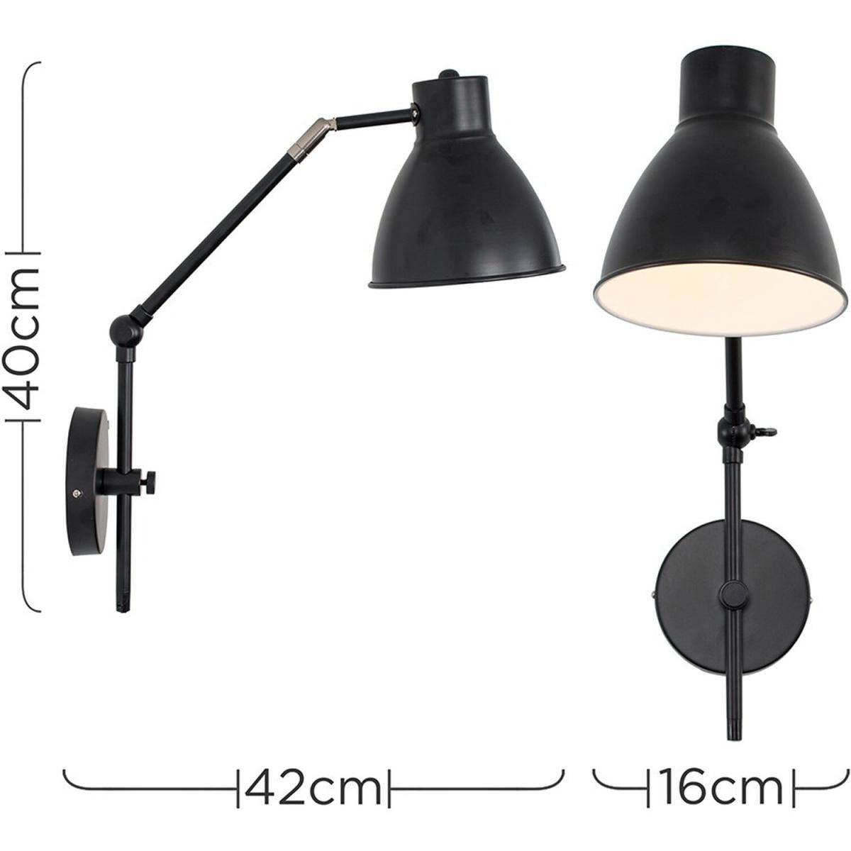 Pair of Black Indoor Wall Spotlight - Black – image 5