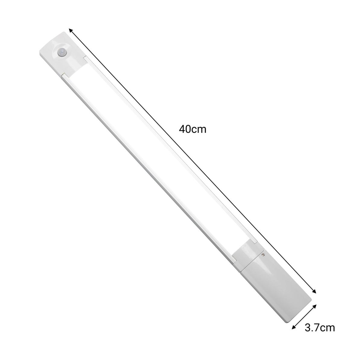LED Cool White 40cm PIR Bar Light - White – image 8