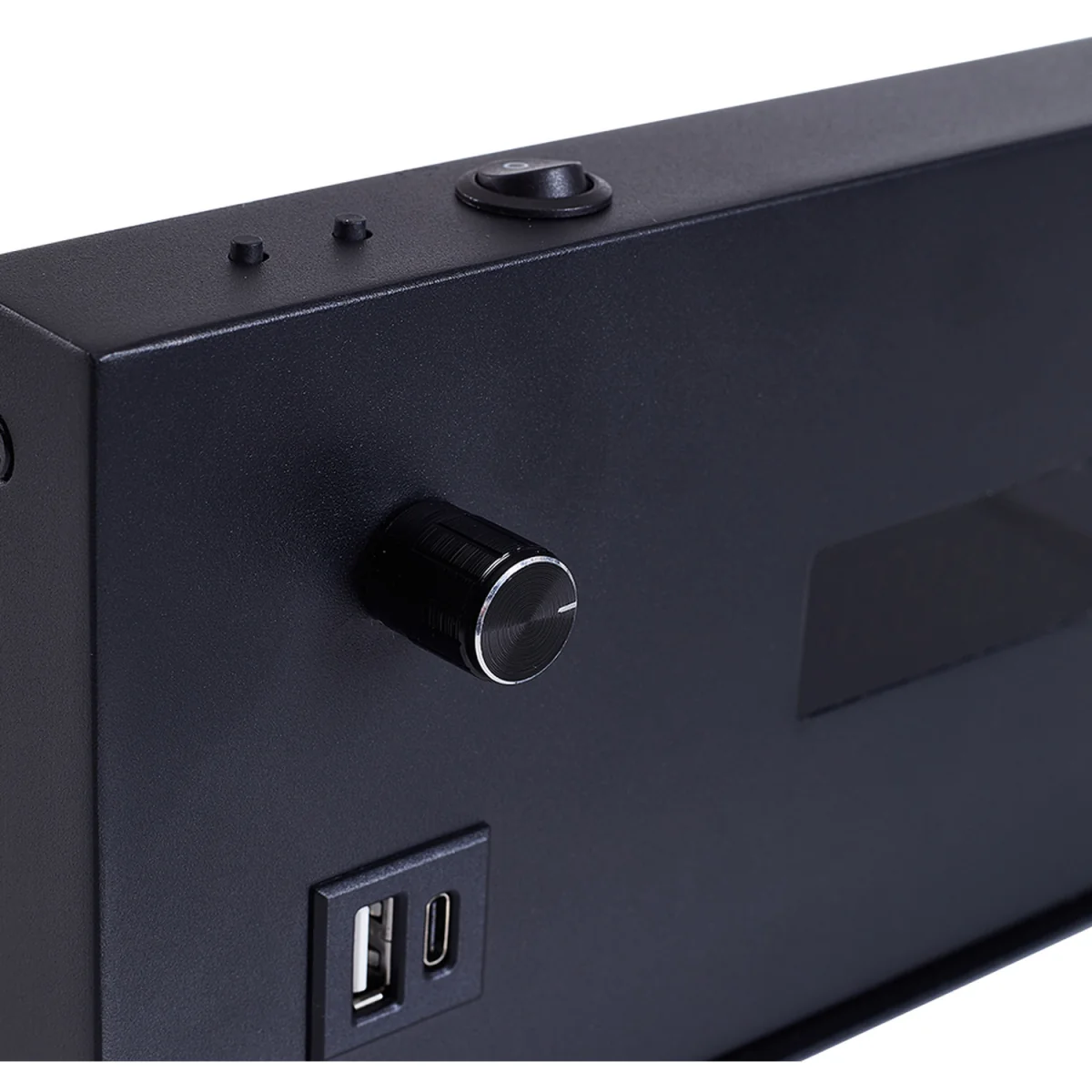 Sleek Wall Light with Digital Clock - Black – image 5