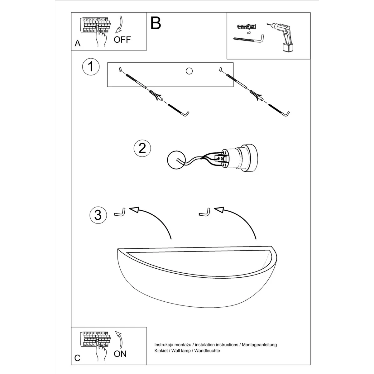 Wall lamp ceramic OSKAR - white – image 7