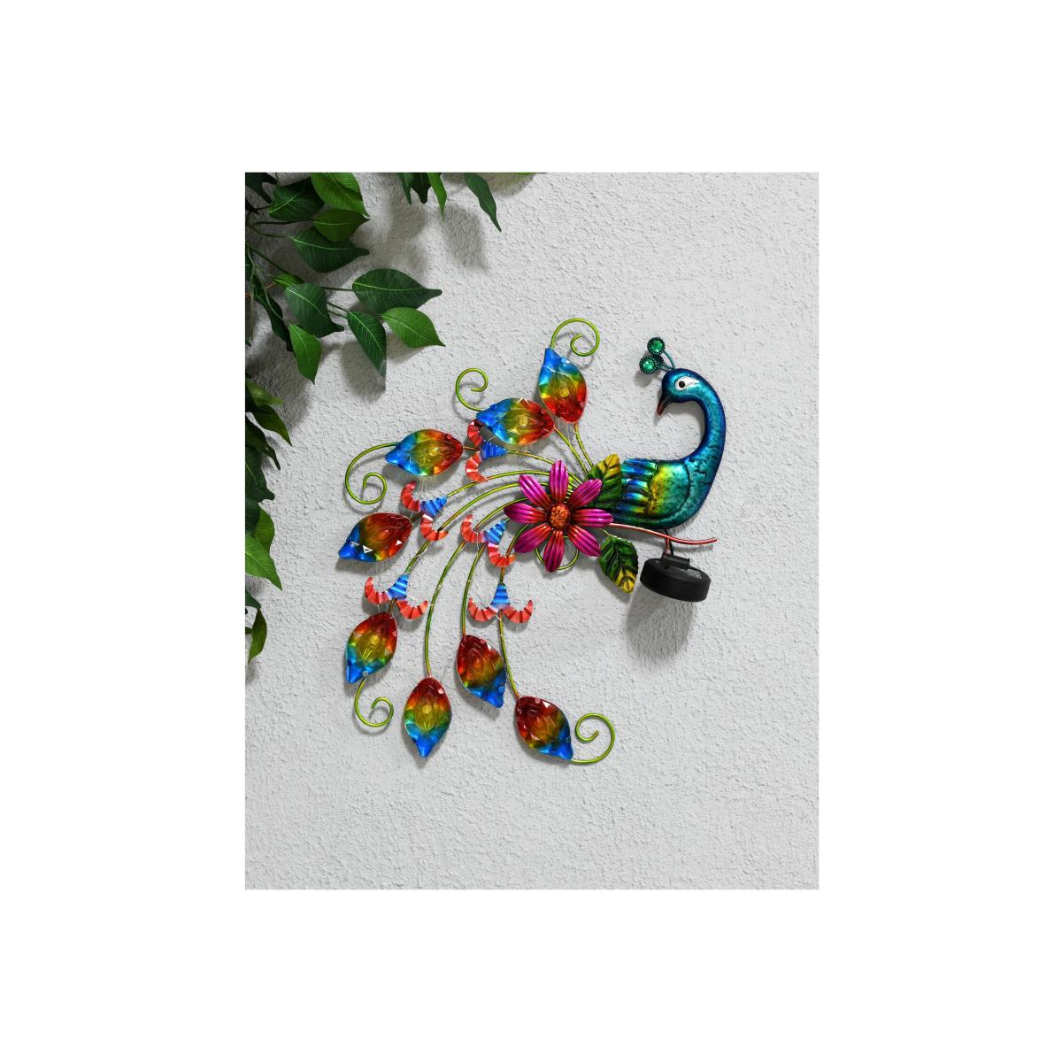 Solar Peacock Wall Light – image 1
