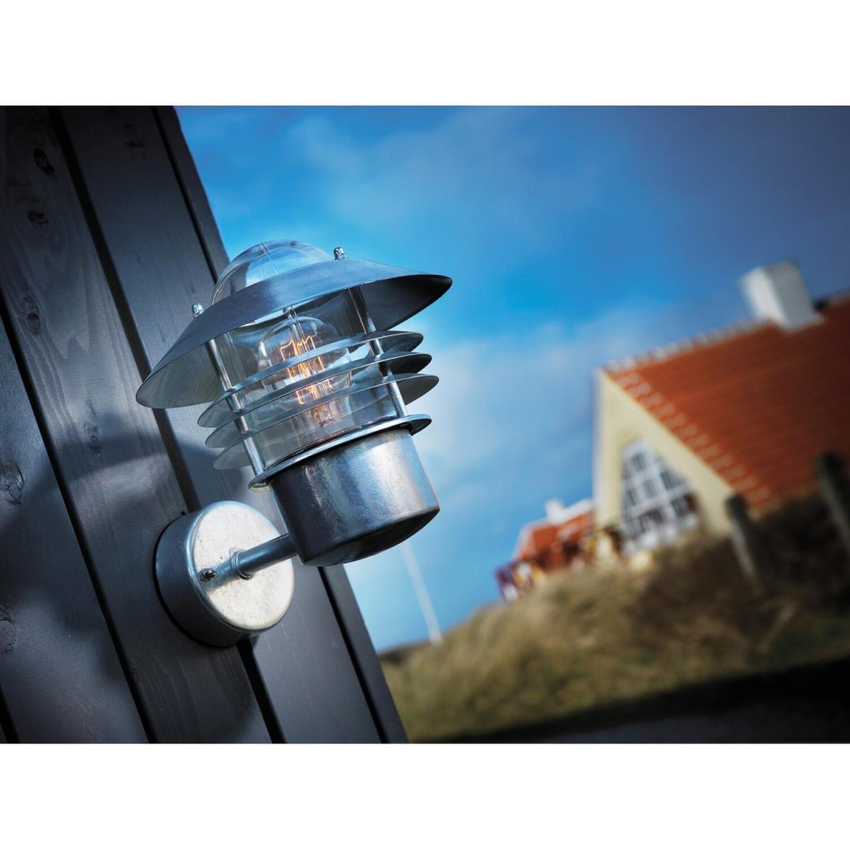 Vejers Outdoor Wall Lantern Galvanized E27 IP54 - Galvanized / 2.04kg – image 3