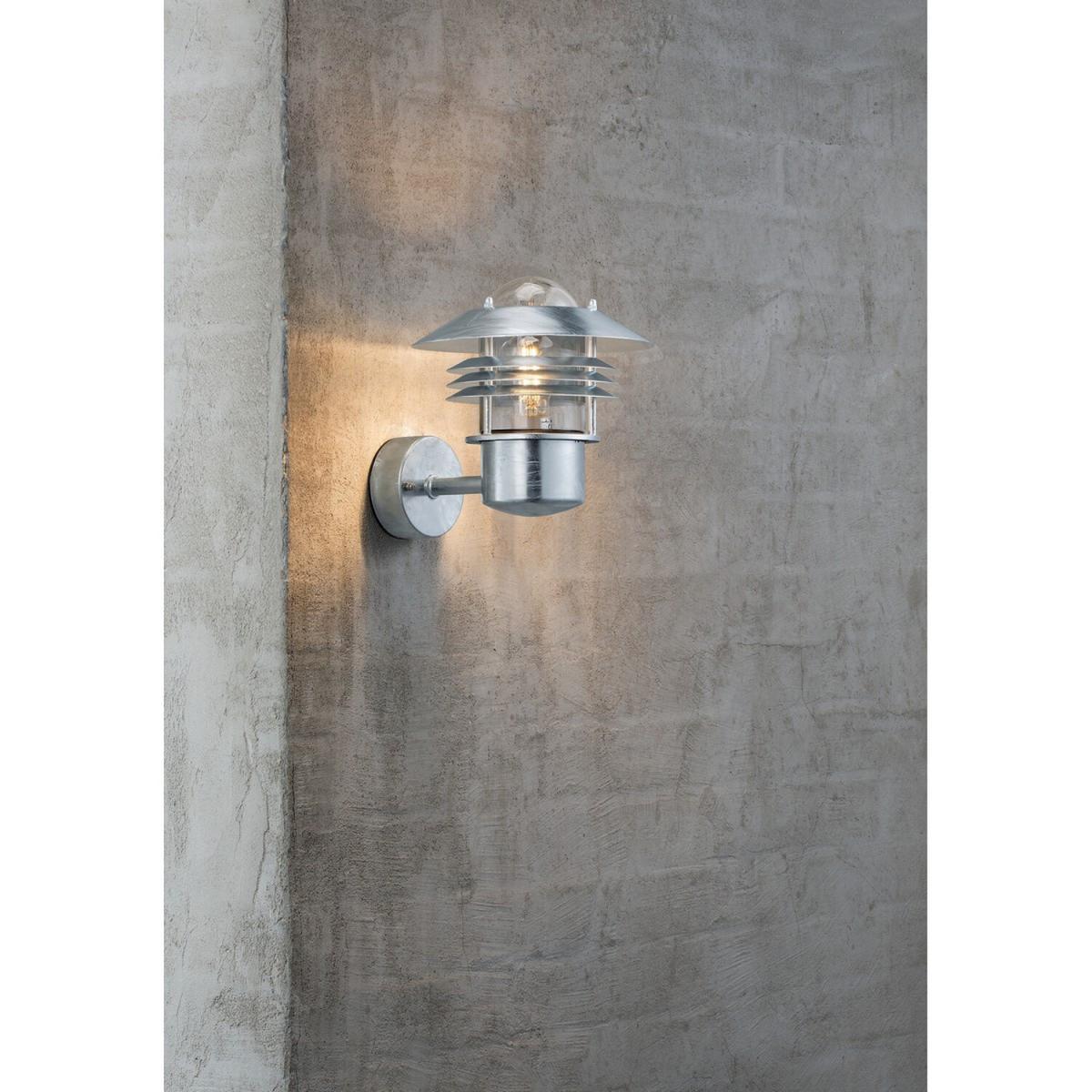 Vejers Outdoor Wall Lantern Galvanized E27 IP54 - Galvanized / 2.04kg – image 4