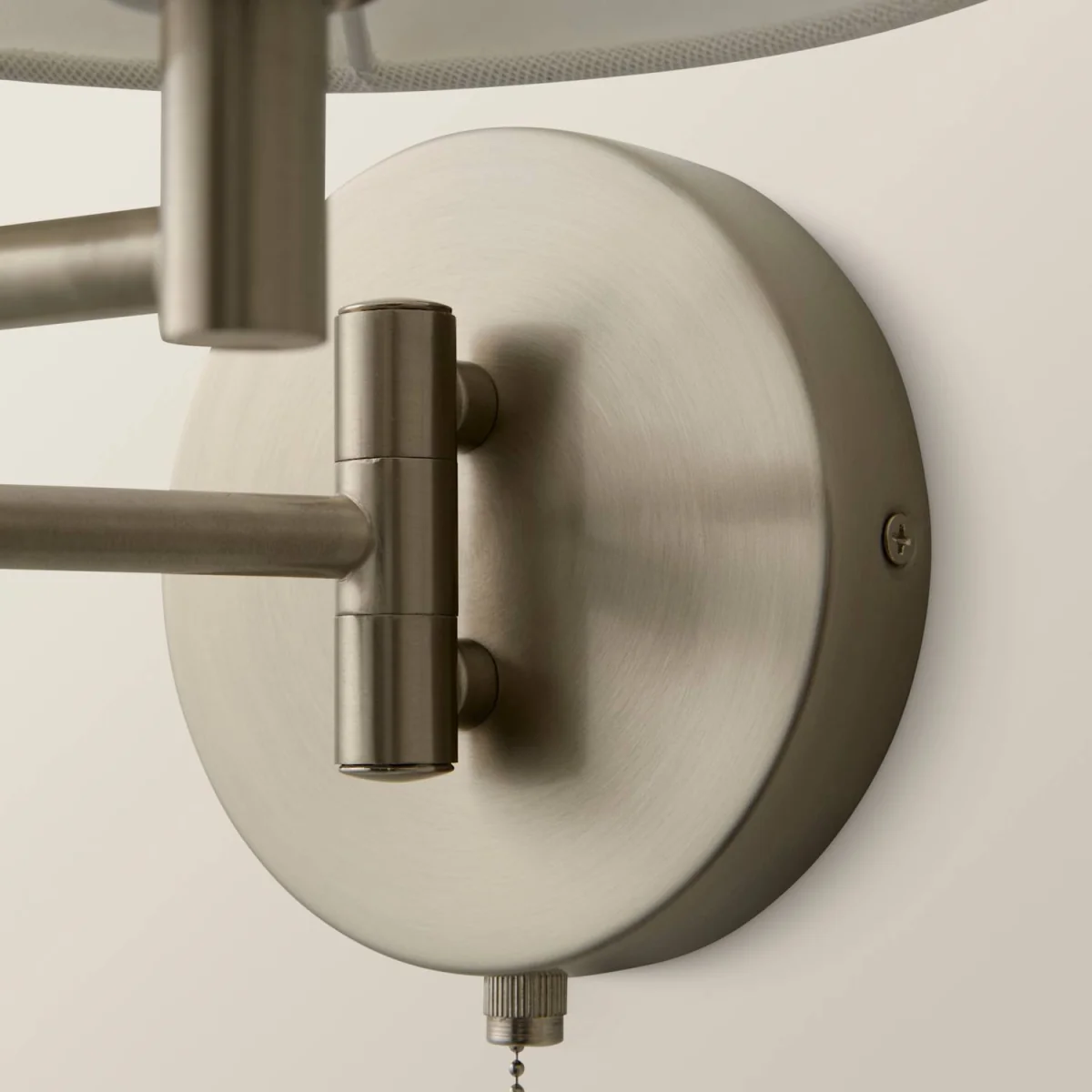 Sonia Swing Arm Wall Light with Tapered Shade - Brushed Chrome / 0.55kg / 0 – image 5