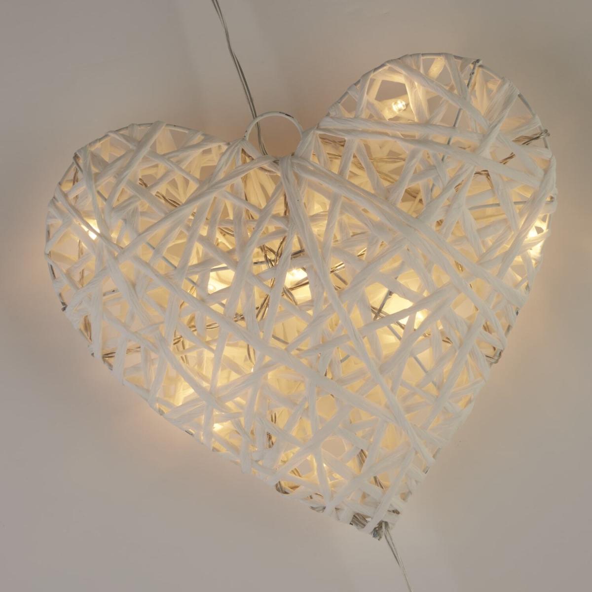 Cotton Hearts with LED - White – image 2