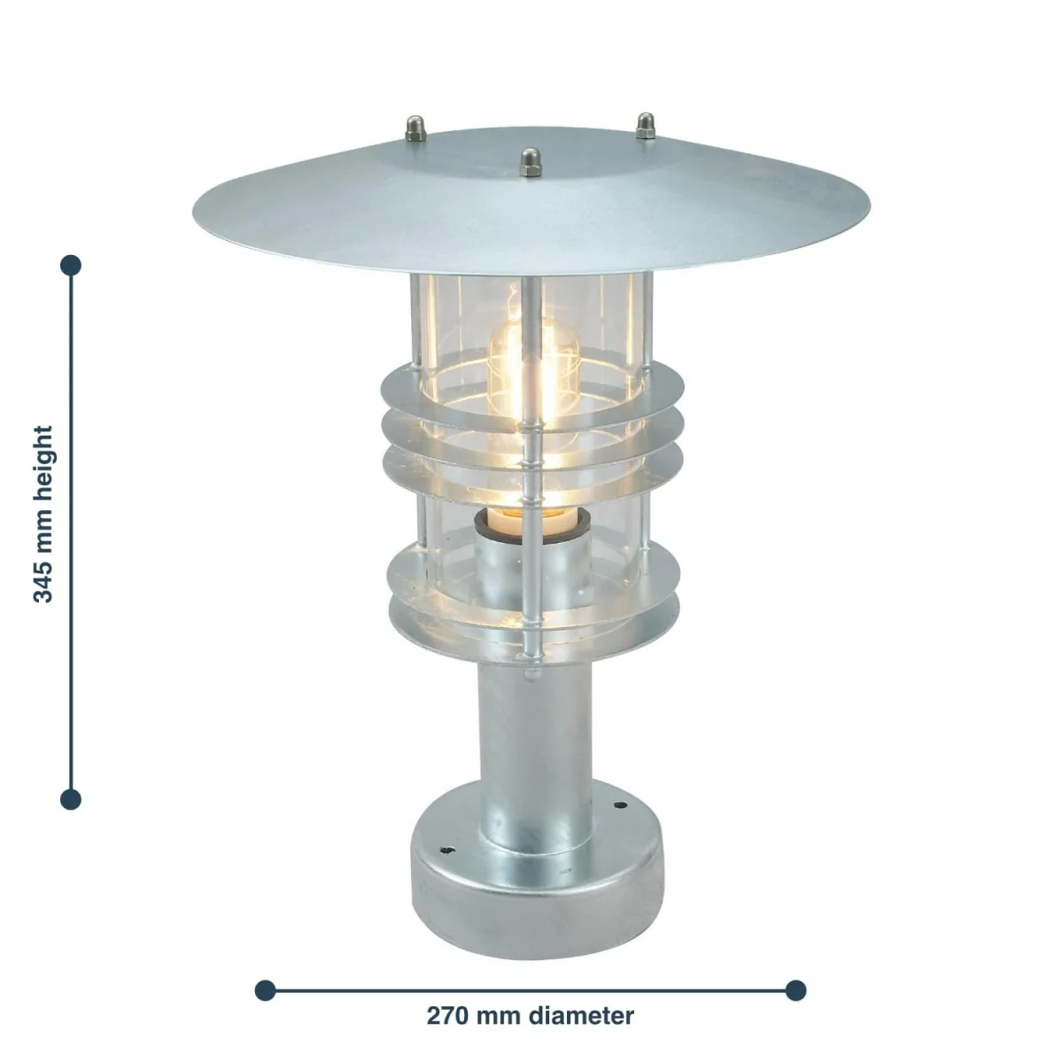 Elstead Lighting Stockholm Pedestal Light Grey - Grey – image 2
