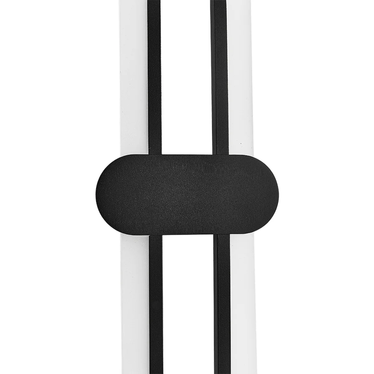 Modern Oval LED Wall Light with Acrylic Shade - Black / IronAcrylic – image 3