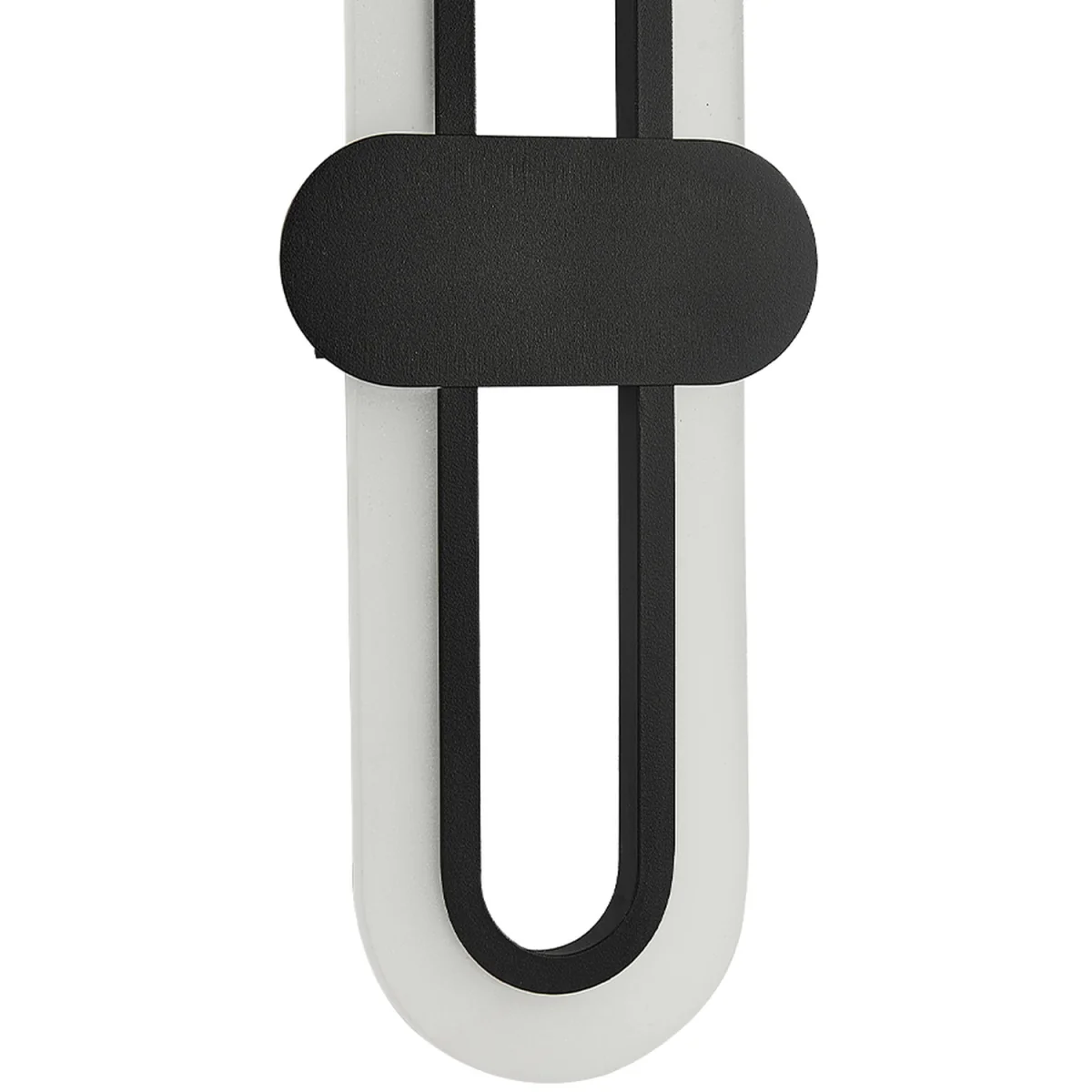 Modern Oval LED Wall Light with Acrylic Shade - Black / IronAcrylic – image 4