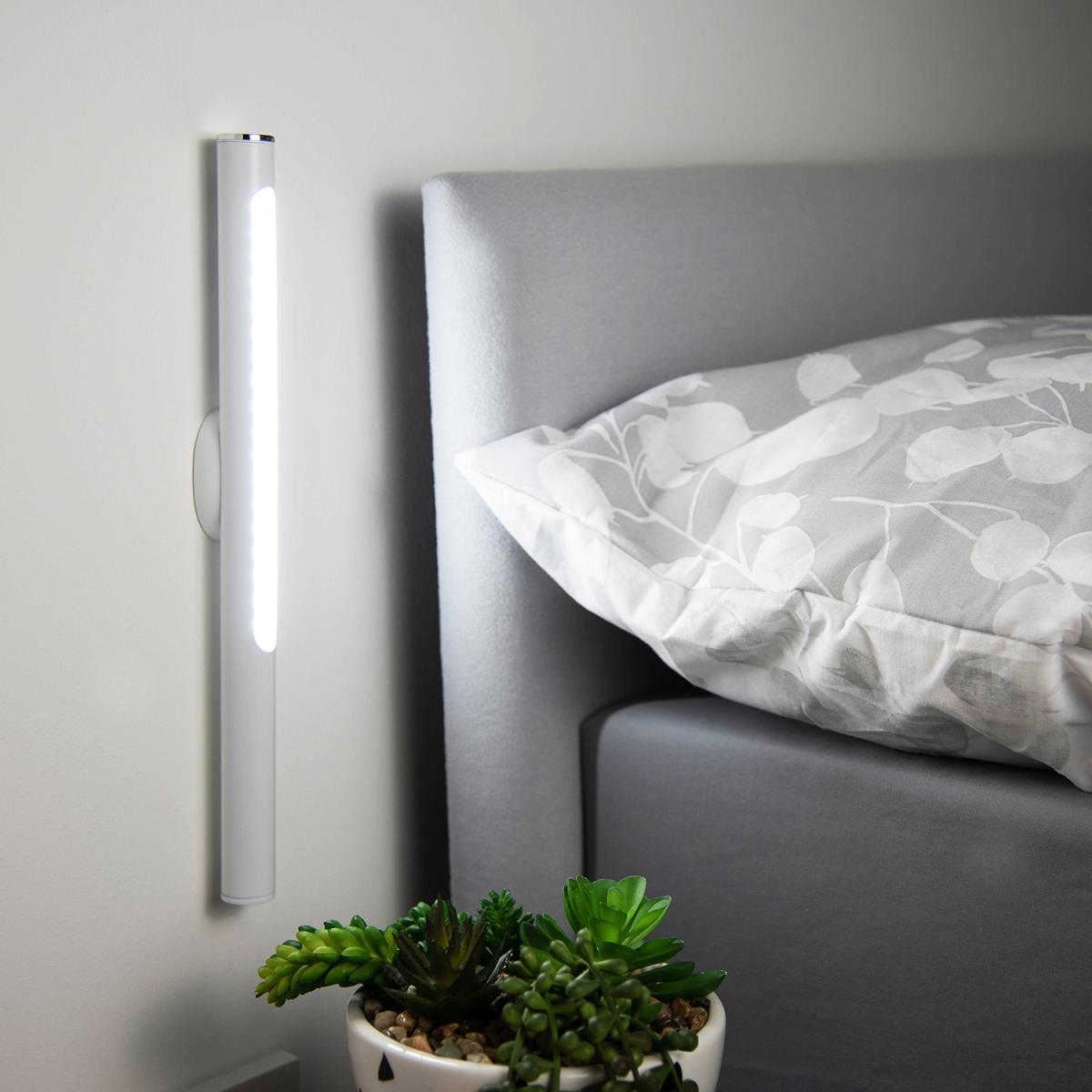 LED Cool White Rechargeable LED Light with Touch Dimming - White – image 3