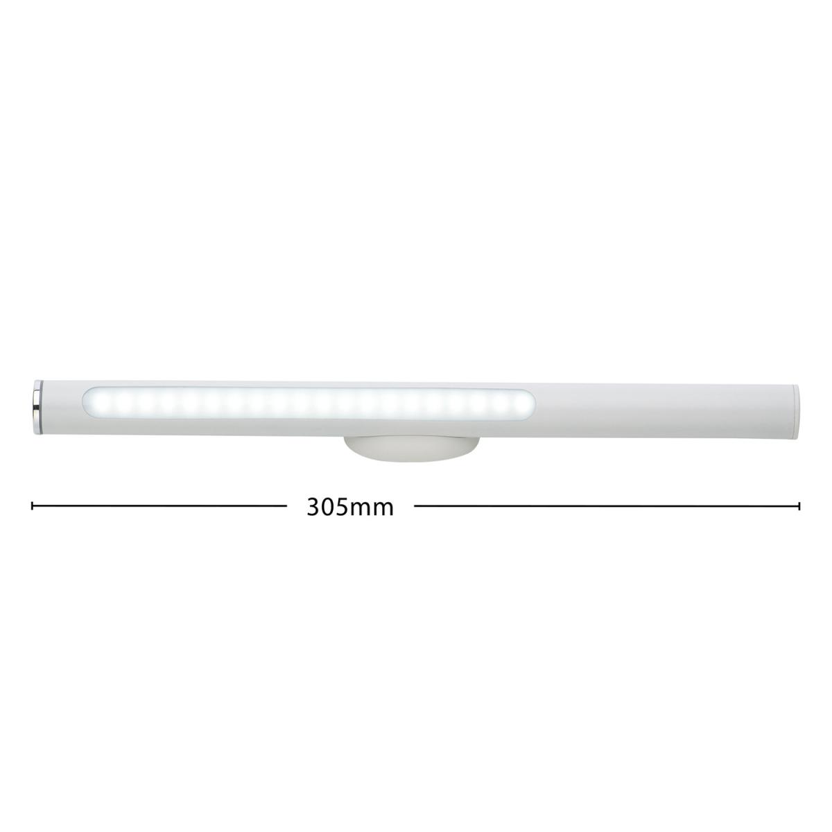 LED Cool White Rechargeable LED Light with Touch Dimming - White – image 9