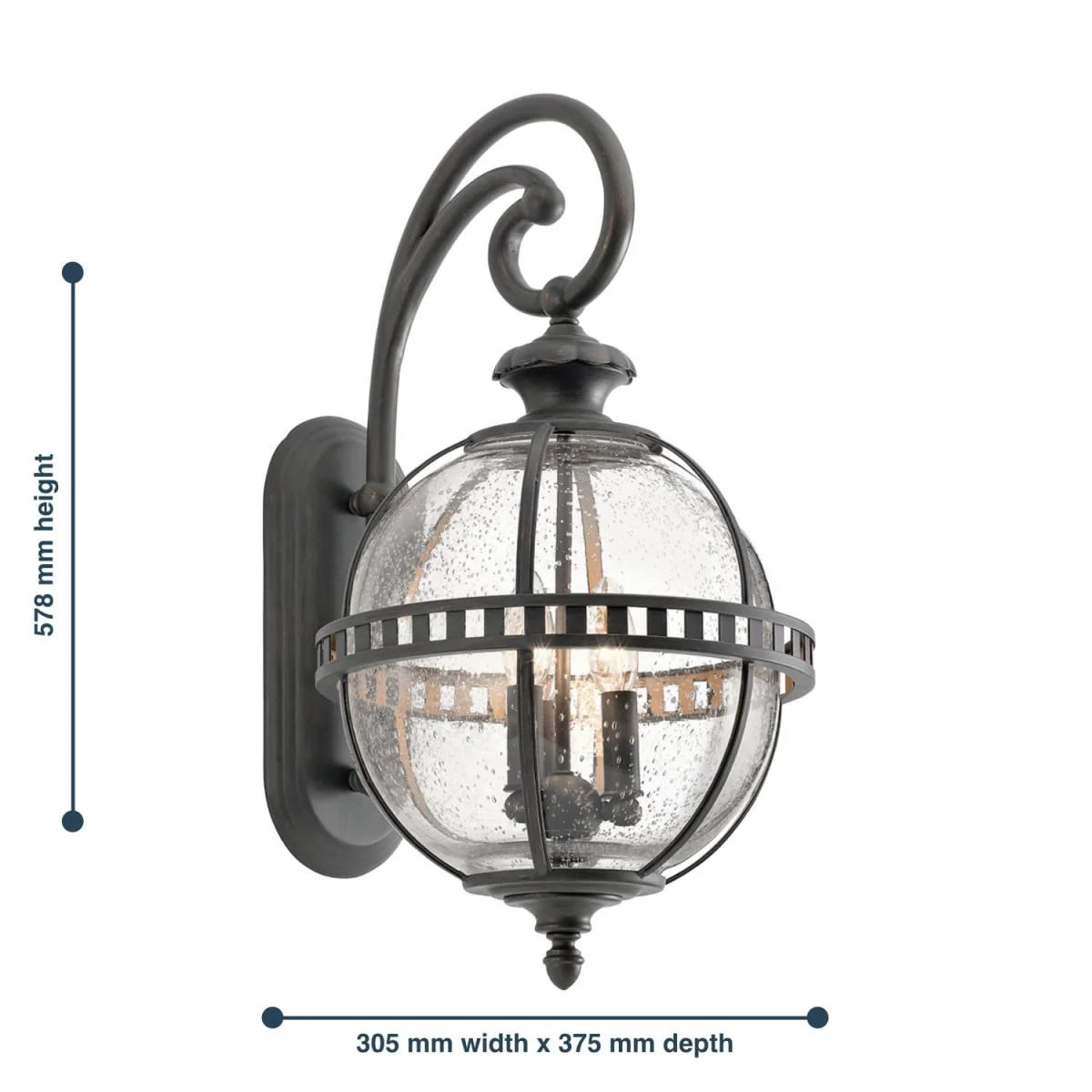 Elstead Lighting Halleron Wall Light Grey - Grey – image 2