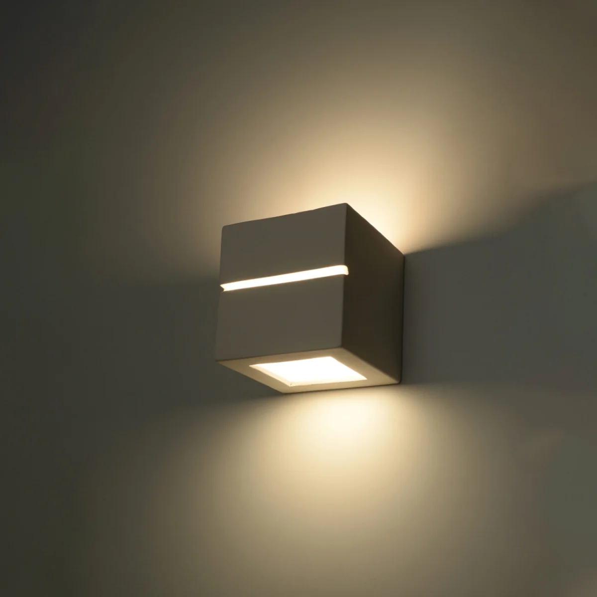 Wall lamp ceramic LEO grey - white / 0.85kg – image 3
