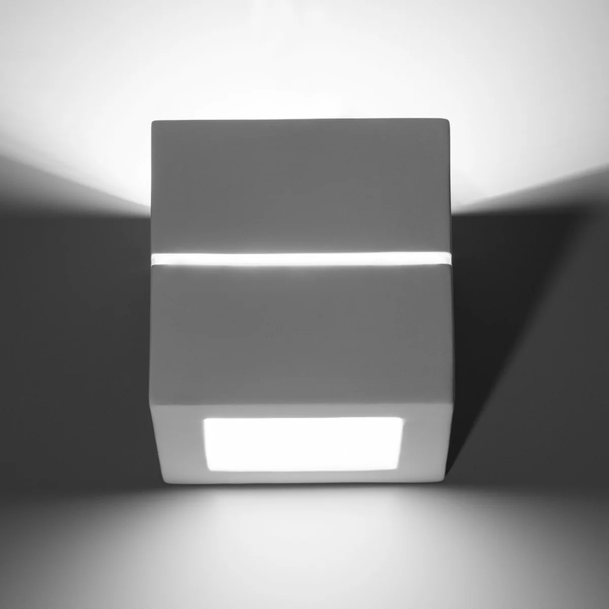 Wall lamp ceramic LEO grey - white / 0.85kg – image 4