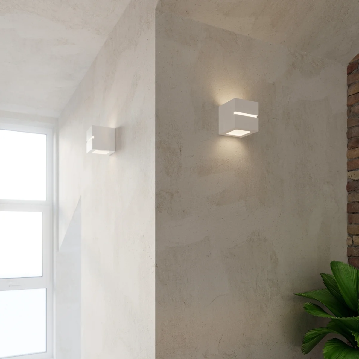 Wall lamp ceramic LEO grey - white / 0.85kg – image 5