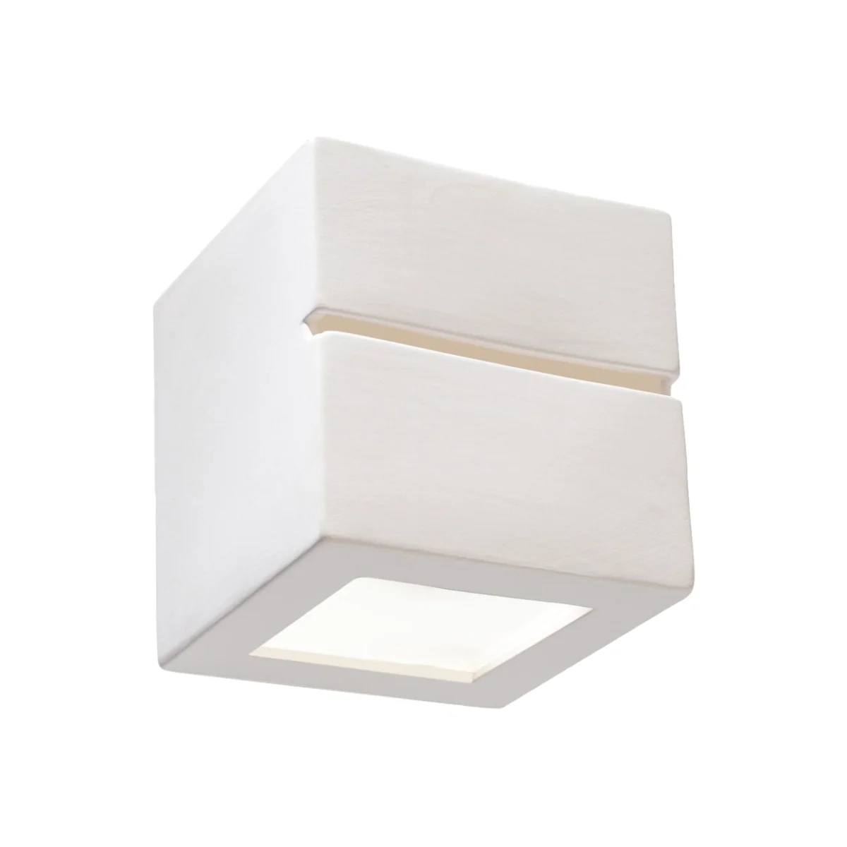 Wall lamp ceramic LEO grey - white / 0.85kg – image 1