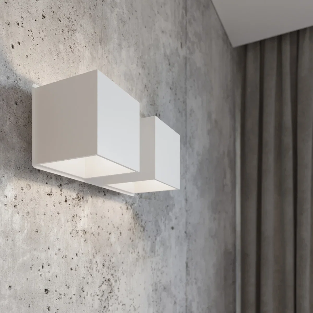 Wall lamp QUAD 2 black - gray – image 12