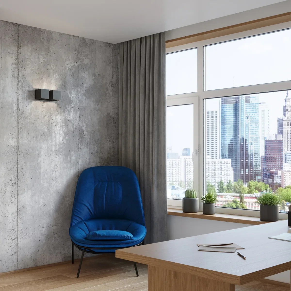 Wall lamp QUAD 2 black - gray – image 6