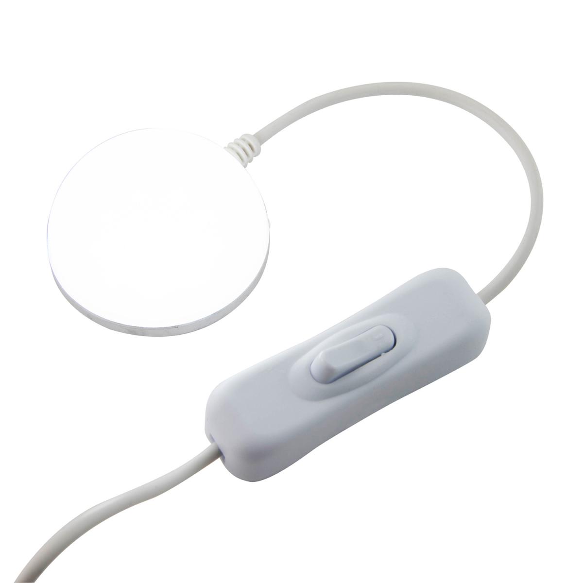 Cool White Rechargable USB LED Light - White – image 2