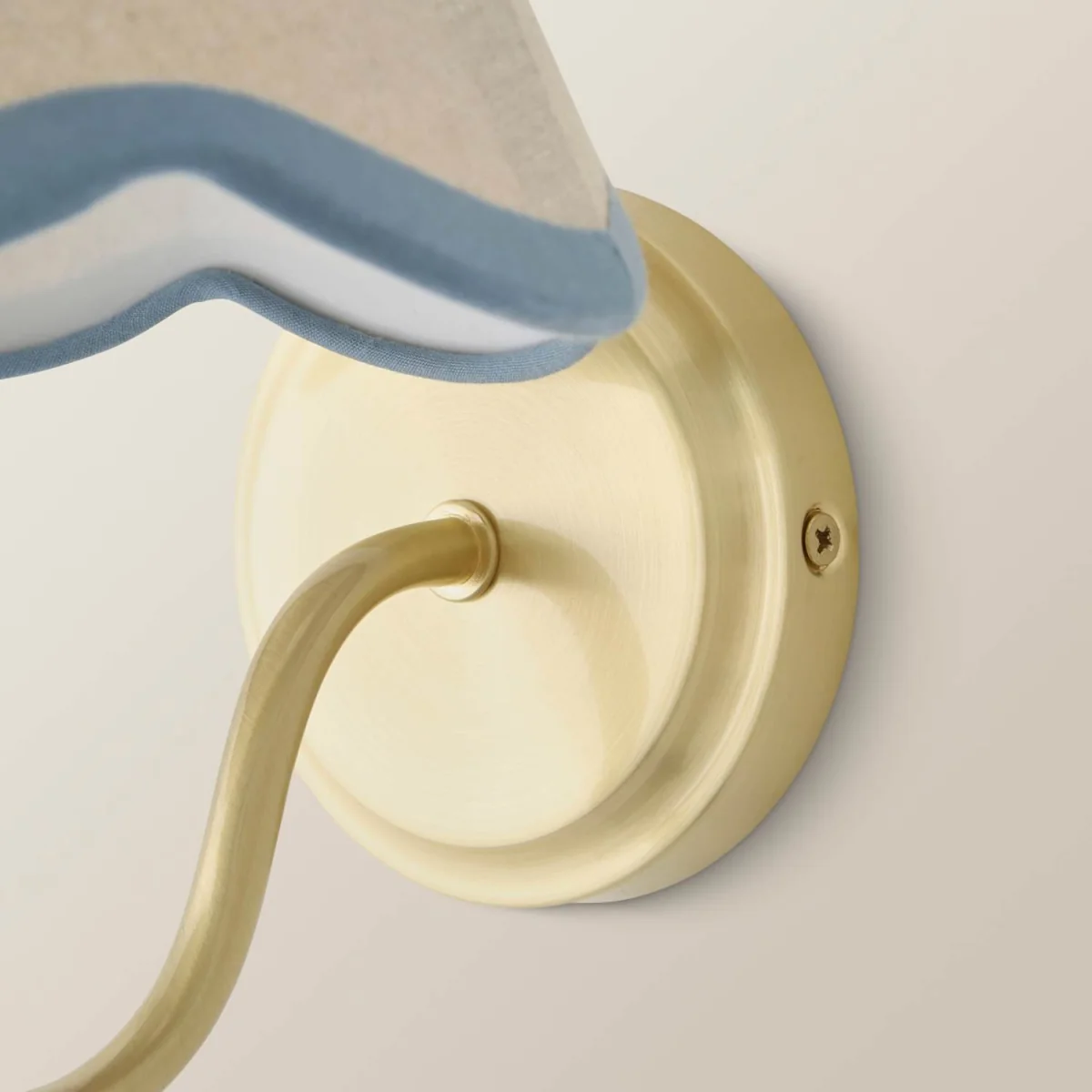 Binky Rechargeable Wall Light with Trim Scallop Shade - Powder Blue – image 6