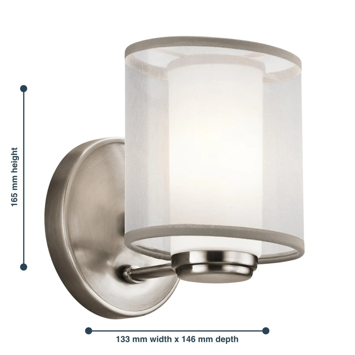 Saldana Wall Light Grey - Grey – image 4