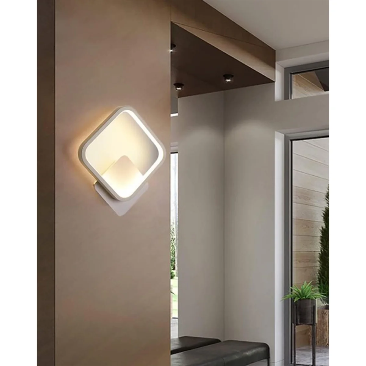 Wall Sconce White Square - White – image 2