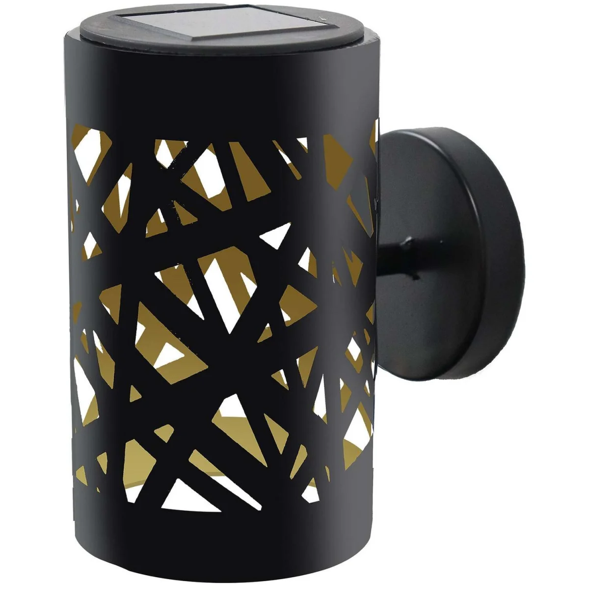 Weave Wall Mounted Solar LED Garden Light - Black - Black – image 2