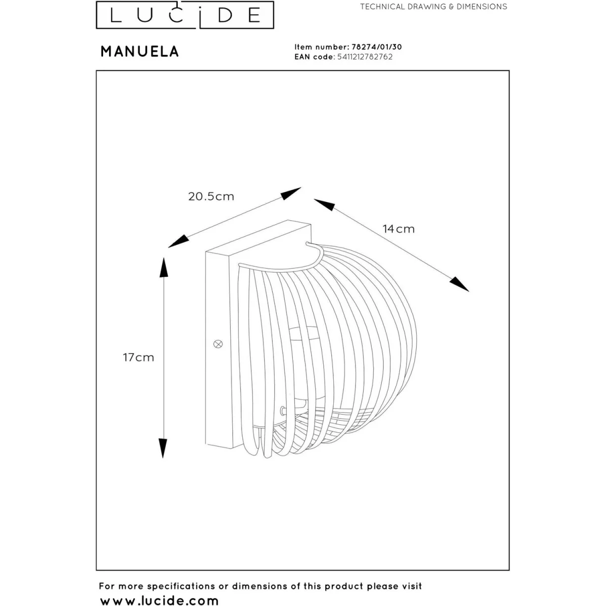 Manuela Wall Light Black - Black – image 5