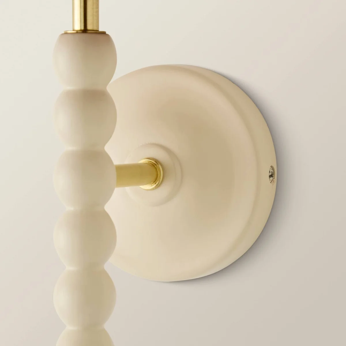 Bobbin Cream Wooden Wall Light with Floral Pleated Shade - Burgundy / 1 / No - Burgundy / 0 – image 6