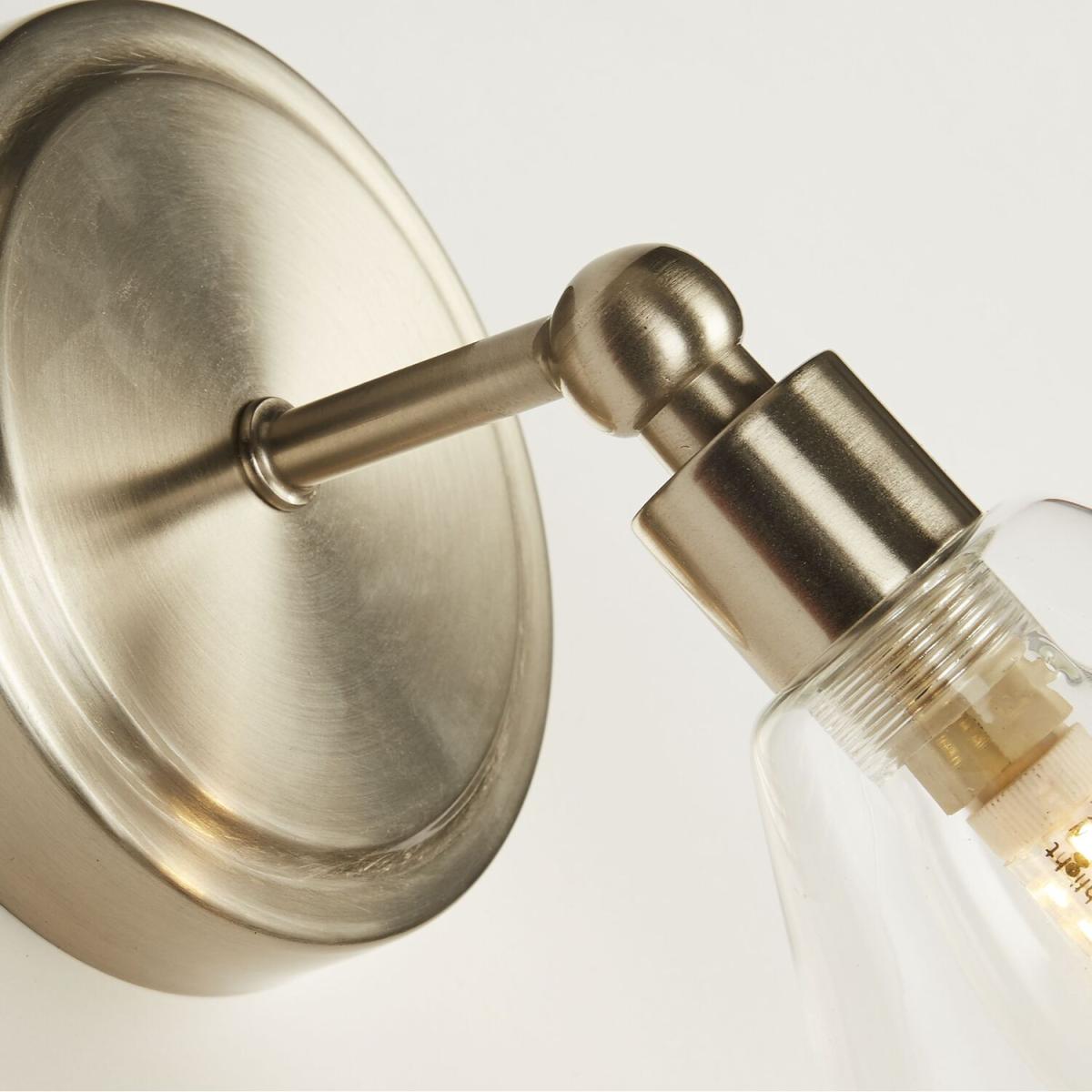 Bathroom Satin Silver Wall Light  - Silver – image 2