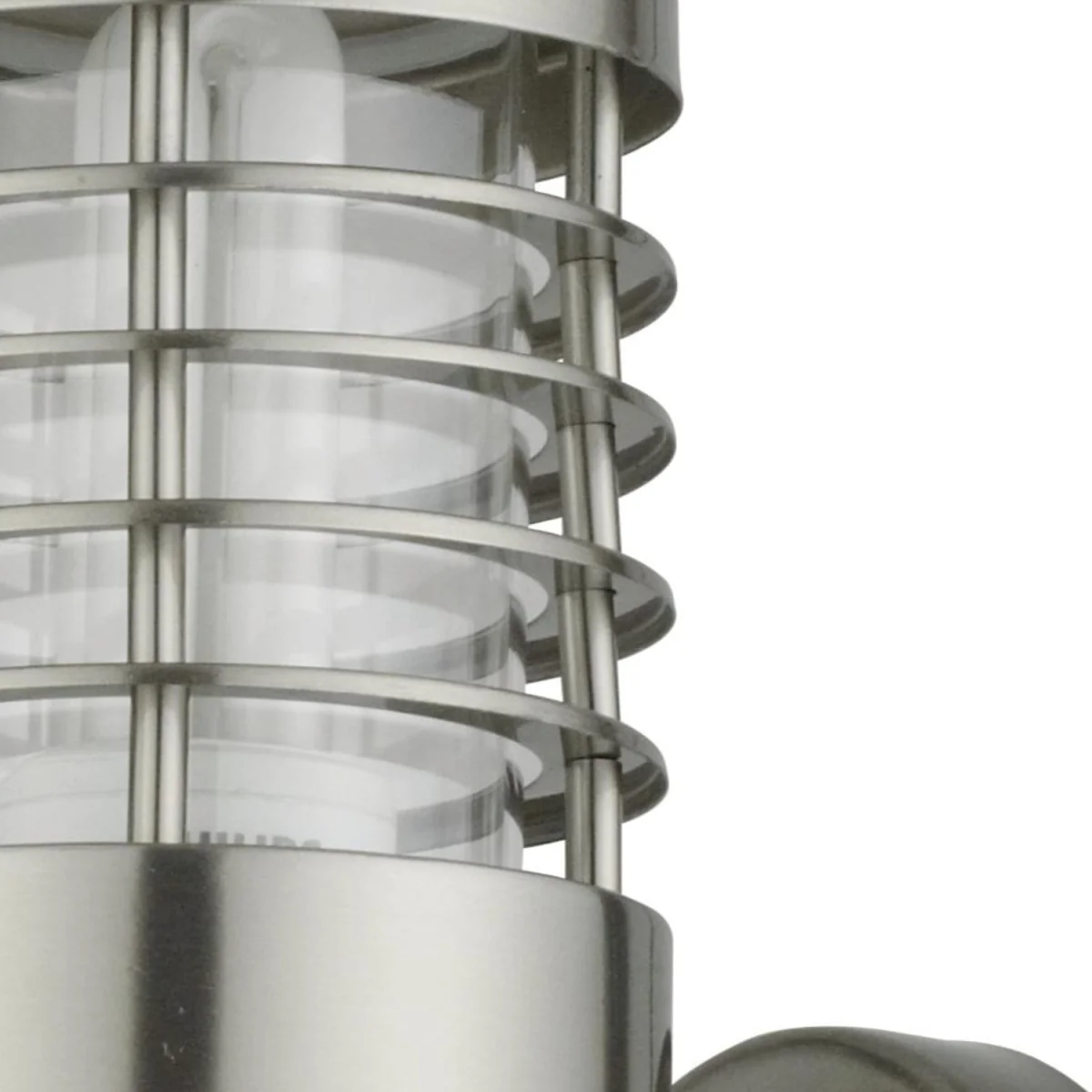 Bloom Brushed Stainless Steel Outdoor Motion Sensor Light - Stainless Steel & Clear – image 1