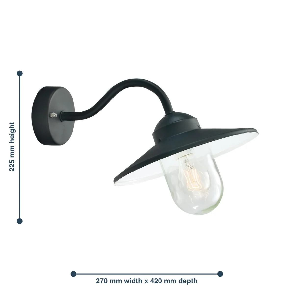 Karlstad Wall Light Black - Black – image 3