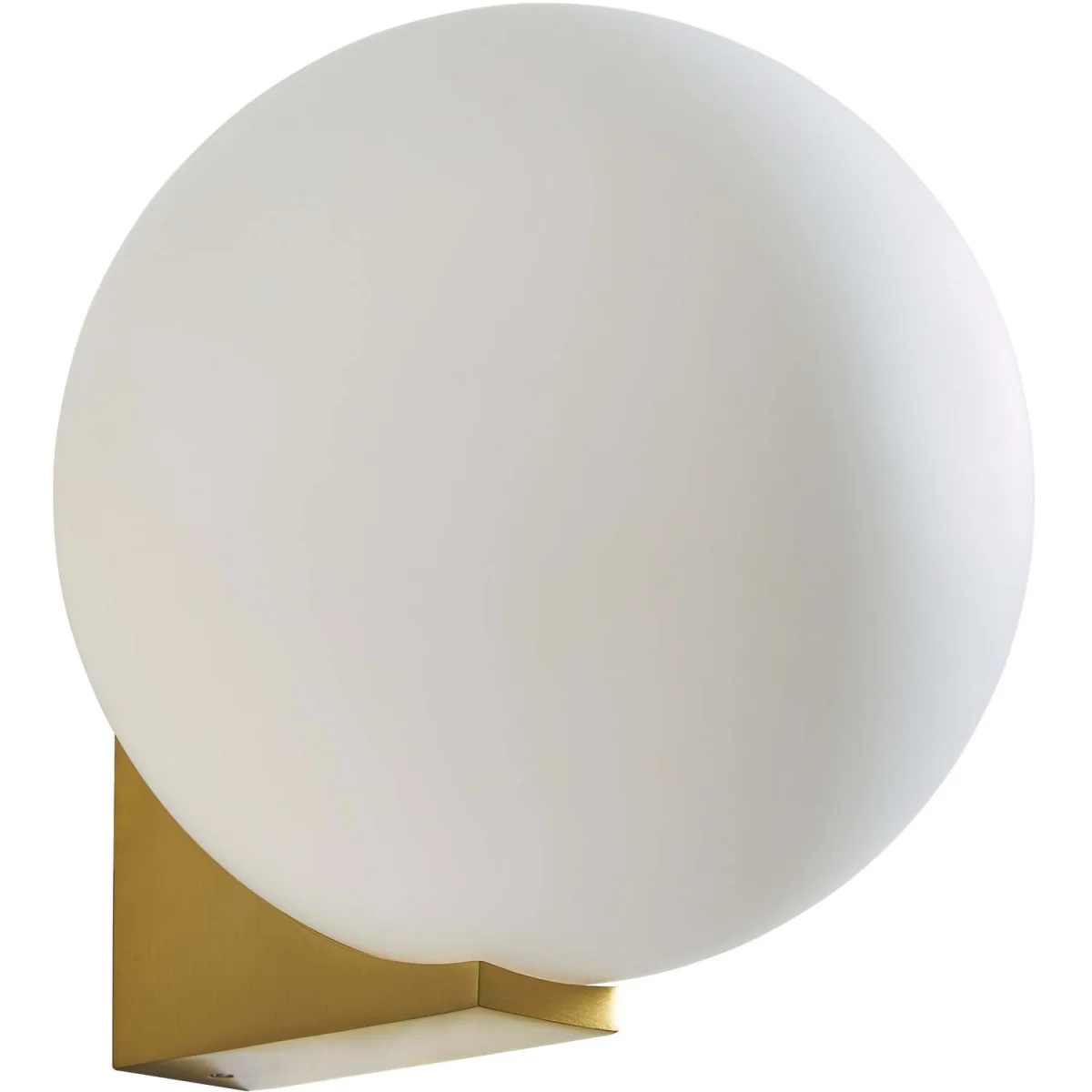 CGC JASPER Bathroom Wall Light - Satin Brass, Opal Glass, G9, IP44 - Satin Brass – image 2