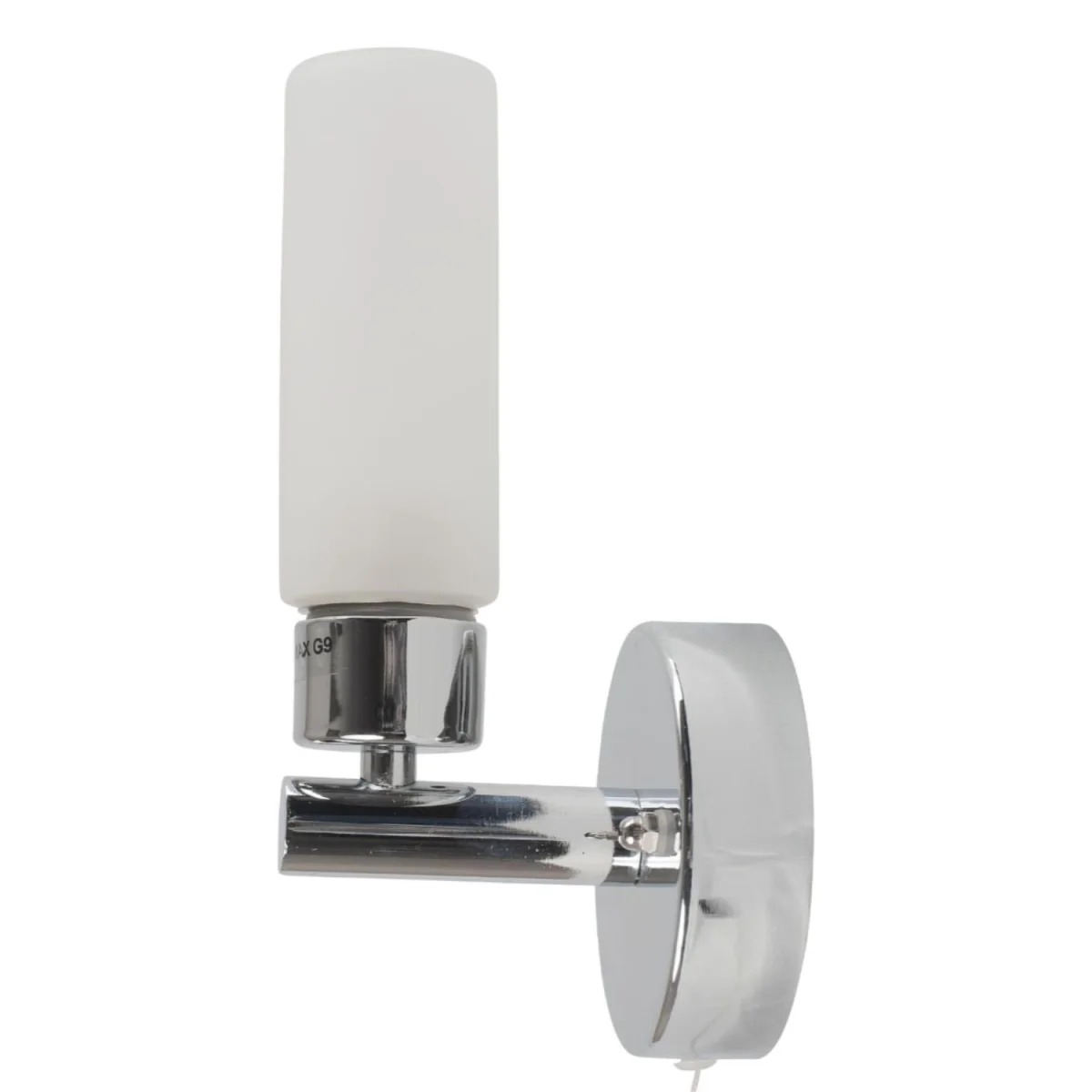Beta Bathroom Wall Light - Polished Chrome Plate And Frosted Glass Diffuser – image 2