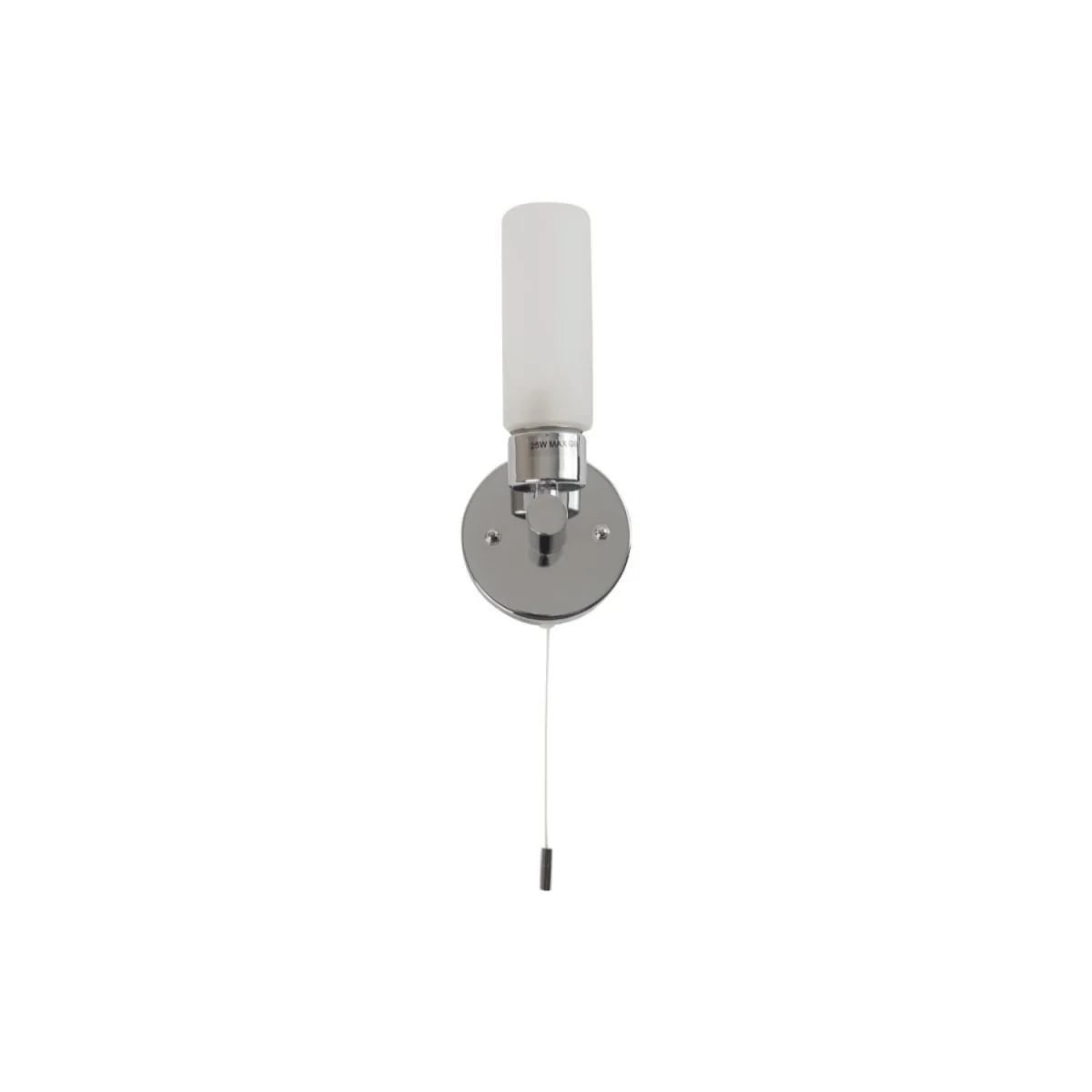 Beta Bathroom Wall Light - Polished Chrome Plate And Frosted Glass Diffuser – image 3