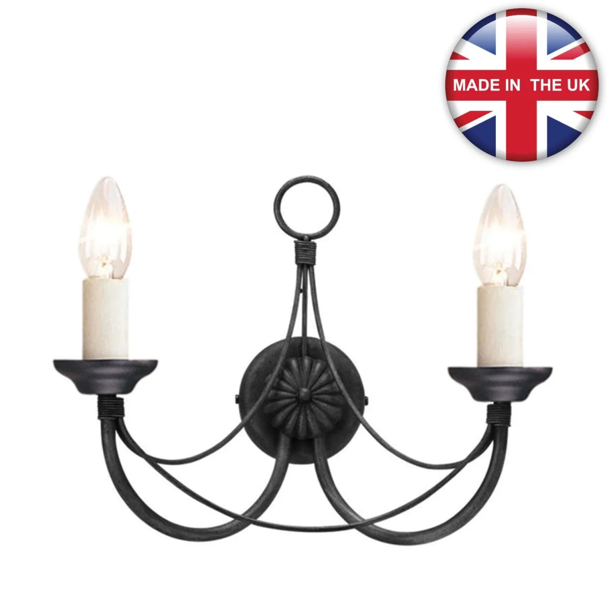 Elstead Lighting Carisbrooke Wall Light Black A - Black – image 2