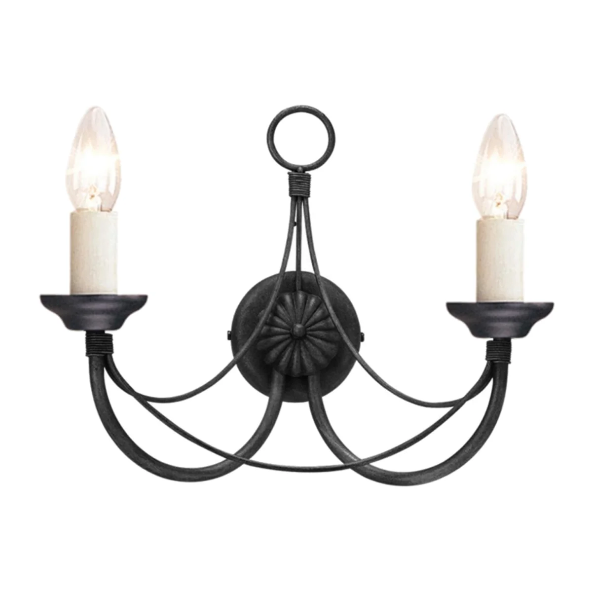 Elstead Lighting Carisbrooke Wall Light Black A - Black – image 1