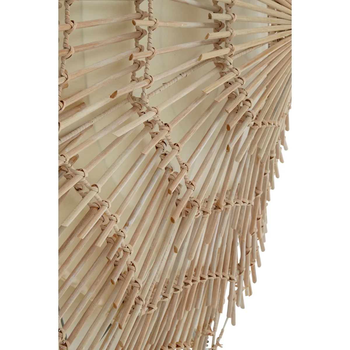 Hestina Medium Woven Rattan Wall Light - Brown – image 3
