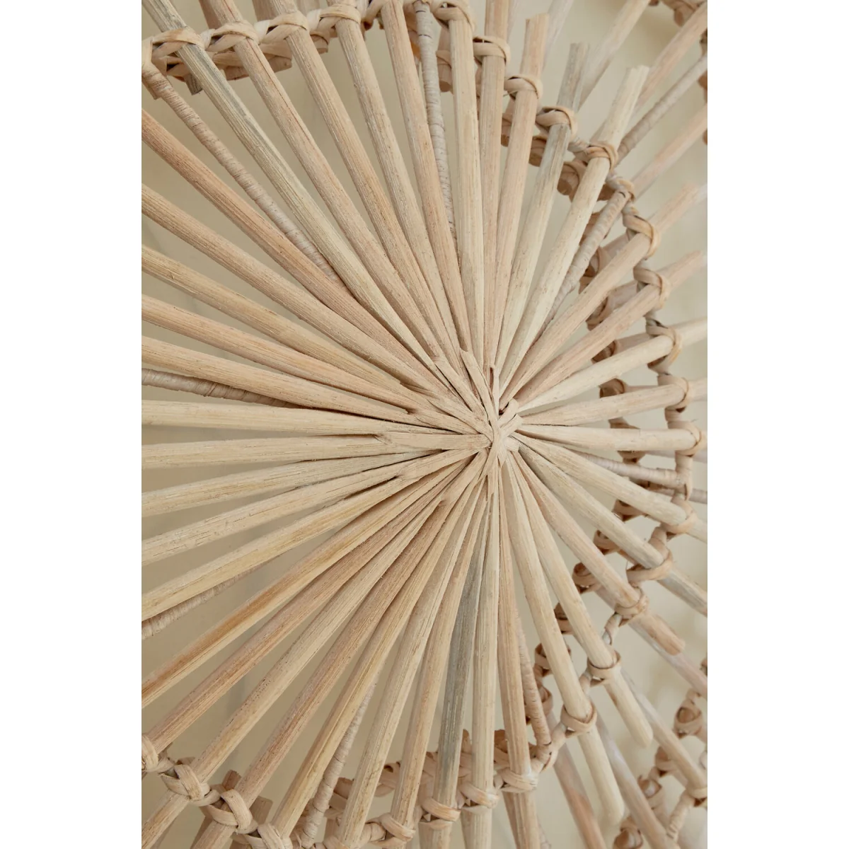 Hestina Medium Woven Rattan Wall Light - Brown – image 1