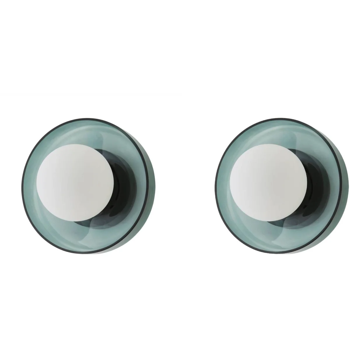 Newbury Glass Plate with Globe Shade IP44 Bathroom Wall Light - Jade Green / 25cm / 0.46kg / 0 – image 6